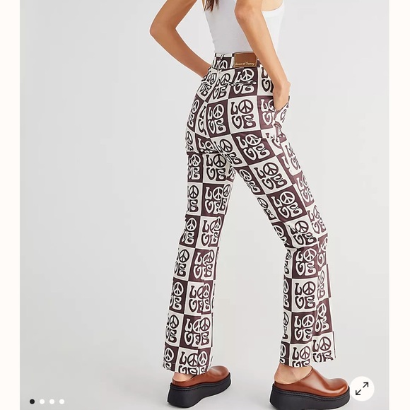 NWT HOUSE OF SUNNY ALL YOU NEED IS LOVE PANT - Picture 2 of 5